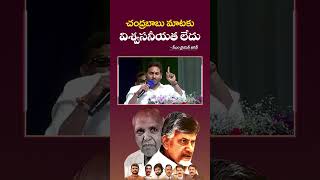 చంద్రబాబుకు మాట అంటే విలువ లేదు. ఆయన మాటలకు విశ్వసనీయత లేదు.