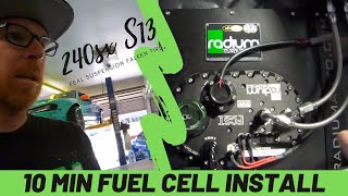 10 Minute Fuel Cell Install Into a 240sx