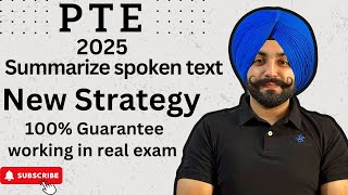 PTE listening Summarize Spoken text, listening Summary new template and Tips in 2025 (Gurwinder Sir)