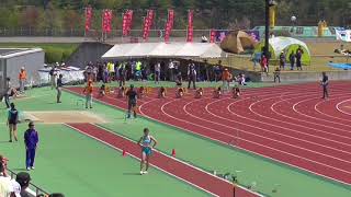 H30長野県春季　女子100m予選9組(松本国際　南山)