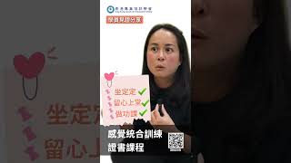 學員家長見證分享 | 感覺統合訓練證書課程 | 家居感統訓練教學 | SEN兒童訓練 |感覺統合治療