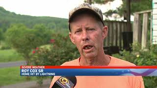 Georgetown family believes lightning caused afternoon house fire