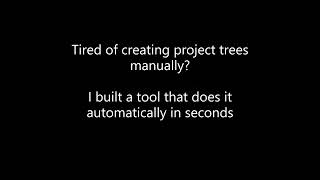 This Python Tool Creates Project Trees Automatically