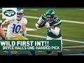 CRAZY FIRST PICK: Bryce Hall Snags First Career INT With One Hand | New York Jets | NFL