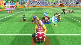 Mario & Sonic at the Rio 2016 Olympic Games (Wii U) Rugby with Bowser, Eggman, DK, & Vector