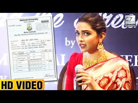 Deepika Padukone Reveals Her Real Education | LehrenTV - YouTube