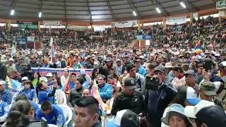 EVO MORALES INAUGURA EL AMPLIADO DEPARTAMENTAL DEL INSTRUMENTO POLÍTICO EN EL MUNICIPIO DE TIRAQUE.