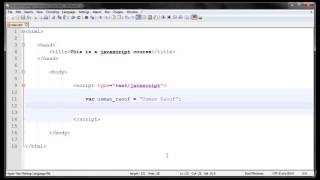JavaScript ~ 003 Variables and alert Method