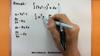 Calculus - u substitution for integrals