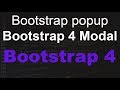 Bootstrap 4 Modal popup Example | Create Popup using Bootstrap4 | Bootstrap modal Dialog show