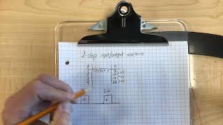 2-step input and output machine example