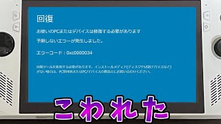 ASUS ROG Ally  換装前にやらなきゃよかった事