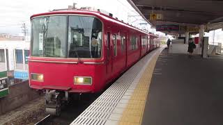 名鉄津島駅1番線　普通一宮行き発車