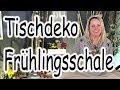 Frühlingsdeko DIY 💐 Tischdeko Frühlingsschale mit Filz und Frühlingsblumen | Floristik24