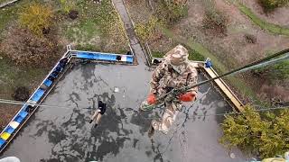 Відділ спеціальних дій Одеського загону Морської охорони відпрацьовує висотну підготовку