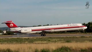 Meridiana - McDonnell Douglas MD-82  I-SMEL - Landing at Split airport