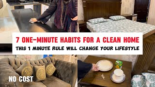 7 Home Cleaning and Organizing Habits using the 1 Minute Rule / Keep Your Home Tidy and Clutter-Free