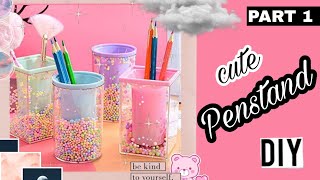 How To Make Pen Stand From Plastic Bottle 💝 Best Out Of Waste 💝 DIY | Pen Holder from waste material