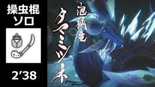 【MHRise】タマミツネ 操虫棍 ソロ 2'38 (上位) / Mizutsune Insect Glaive solo (High Rank)