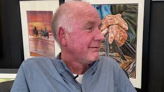 Watercolor Artist Jon Crocker at the Arizona Fine Art Expo