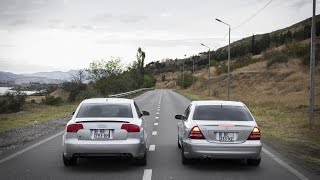 Audi S4 B7 \u0026 Mercedes-Benz C32 Amg Acceleraion and Exhaust Sound.