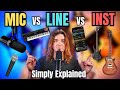 MIC vs LINE vs INST: Master Your Audio Levels in Minutes!