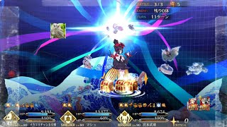 【FGO】フォーリナー『葛飾北斎』ノーコンノー令呪クリア┃高難易度、フォーリナー祭り、謎のXX、葛飾北斎、アビゲイル┃期間限定イベント「虚数大海戦イマジナリ･スクランブル ～ノーチラス浮上せよ