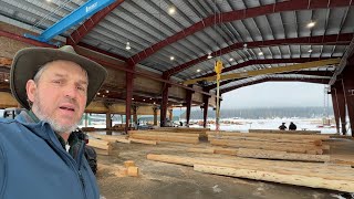 Meadowlark Log Homes First Day Production In New Year