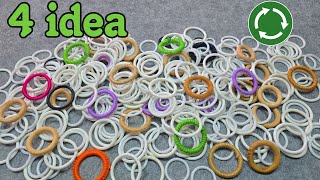 4 Great Recycling Ideas with Plastic Rings ♻️