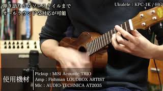 KIWAYA 商品紹介 ＜ウクレレ用ピックアップ＞MISI Acoustic Trio（バッテリーフリー）