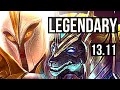 KAYLE vs NASUS (TOP) | 8/1/2, Legendary | KR Master | 13.11