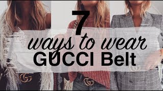 7 WAYS TO WEAR THE GUCCI BELT | LOOKBOOK \u0026 TRY ON | SINEAD CROWE