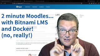 Moodle on Docker with "Bitnami LMS" - 2 minute Moodles