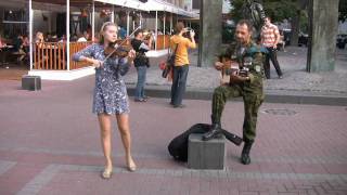 Russian girl on the Arbat