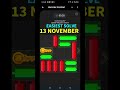 Mini Game Today 13 November Hamster Kombat How To Solve Mini Game Puzzle in Hamster Kombat (💯)SOLVED