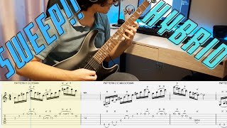 good sounding sweep/hybrid picked arpeggio exercises + tabs