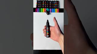 Drawing ASMR, But Marker ONLY… (#shorts)