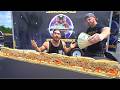 WIN $1000 IF YOU CAN EAT A 6 FOOT CHEESE STEAK CHALLENGE | Joel Hansen