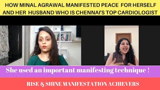 HOW MINAL AGRAWAL MANIFESTED PEACE  FOR HERSELF AND HER  HUSBAND WHO IS CHENNAI'S TOP CARDIOLOGIST!