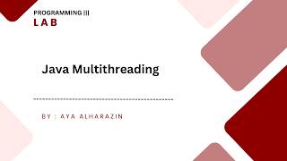 18 - Java Multithreading