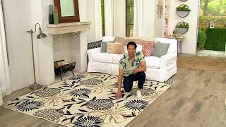 Veranda Living Flowering Mums Indoor/Outdoor Rug on QVC