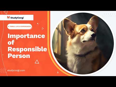 How do you become a responsible person essay?