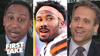 First Take reacts to the NFL reinstating Myles Garrett from suspension