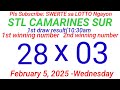 stl la union ilocos sur camarines sur 1st draw result 10 30am draw february 5 2025