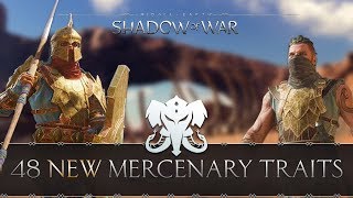 Desolation of Mordor™ - All 48 Mercenary Traits