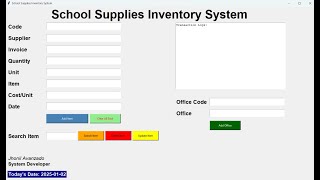 How to create a School Supplies Inventory System using Python & SQLite Database