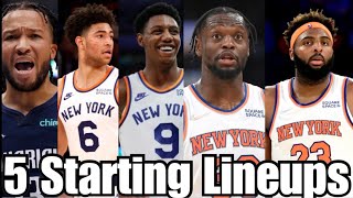 Knicks 2022 Prediction Line Up