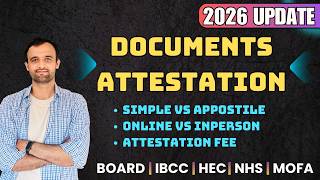 Educational Document Attestation Process in 2026| IBCC, HEC, MOFA, NHS & Board