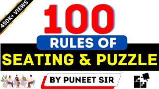 100 RULES OF SEATING & PUZZLE || इसके बाहर कुछ नहीं है|