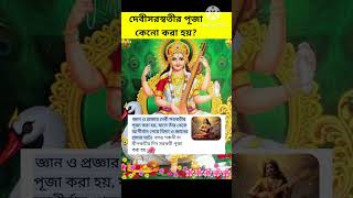 সরস্বতীদেবীর পূজা কেনো করা হয়?